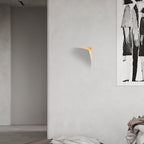 Modern Simplicity Square Flip Flop Recessed Plaster 1-Light Wall Sconce Lamp For Living Room