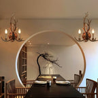 Industrial Resin Retro Antler 2-Light Creative Wall Sconce Lamp