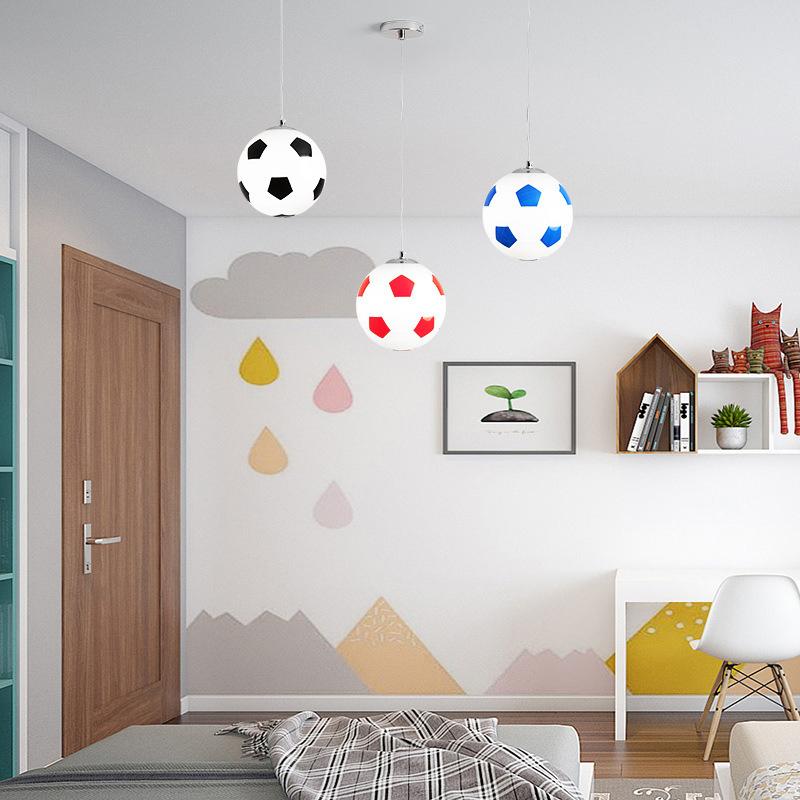 Modern Minimalist Creative Football 1-light Pendant Light BulbSquare