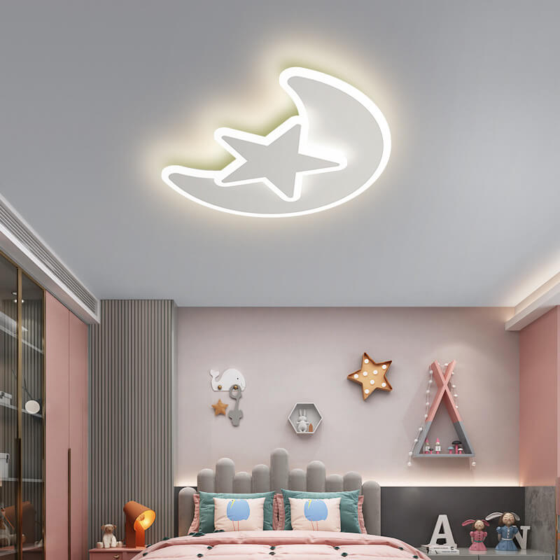 Lumendat Modern Creative Minimalist Wrought Iron Geometric LED Flush Mount Ceiling Light Lumendat