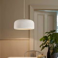 Japanese Minimalist Matte Texture Resin Dome 1-light Pendant Light BulbSquare