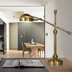 Simple Industrial Iron Eye Protection 1-Light Table Lamp Lumendat