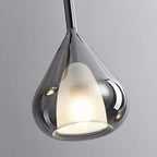 Contemporary Scandinavian Diamond Copper Glass 1-light Pendant Light for Bedroom