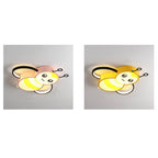 Lumendat Nordic Childlike Cartoon Bee Design LED Flush Mount Light Lumendat