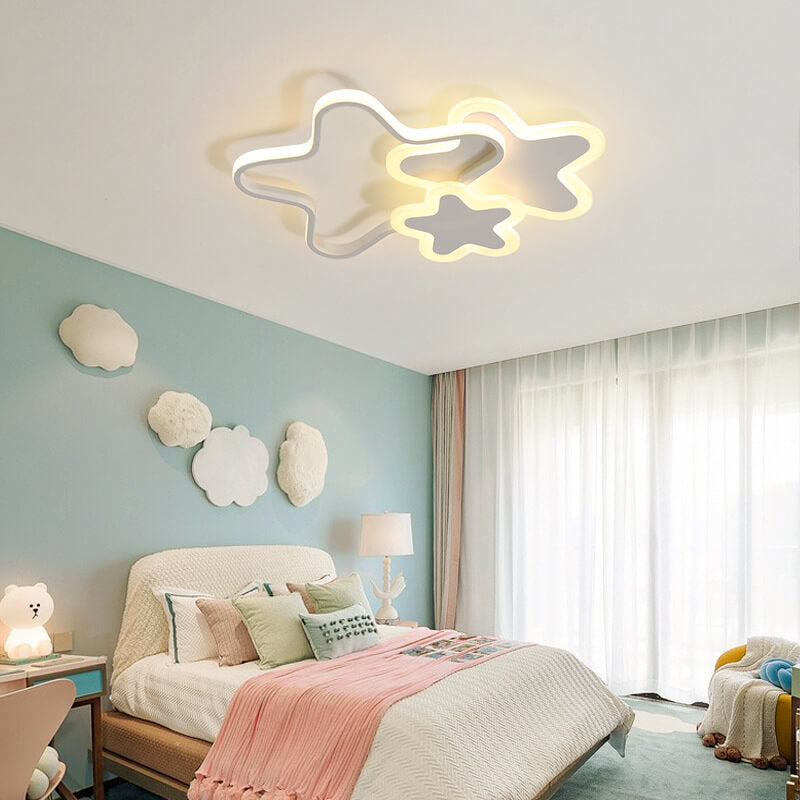 Lumendat Nordic Cartoon Star Shape LED Flush Mount Ceiling Light Lumendat