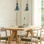 Scandinavian Industrial Iron Lacquered Round 1-light Pendant Light BulbSquare