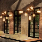 Industrial Iron Water Pipe Design 7-light Chandelier Lumendat