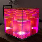 Modern Acrylic RGB Line Rubik's Cube LED Table Lamp Lumendat