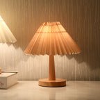 Vintage Pleated Umbrella-shaped LED Table Lamp Lumendat