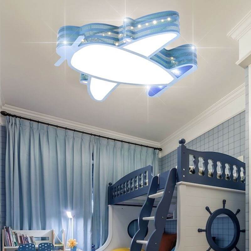 Lumendat Creative Simplicity Airplane Acrylic LED Kids Flush Mount Ceiling Light Lumendat