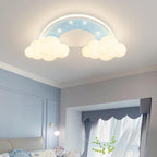 Lumendat Modern Art Deco Kids Iron PE Cloud Rainbow Semicircular Astronaut LED Flush Mount Ceiling Light For Bedroom Lumendat