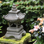 Japanese Zen Solar Waterproof Pagoda Stone LED Outdoor Garden Decoration Landscape Light Lumendat