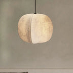 Traditional Japanese Zen Anti-silk Lantern Shape 1-light Pendant Light for Living Room BulbSquare