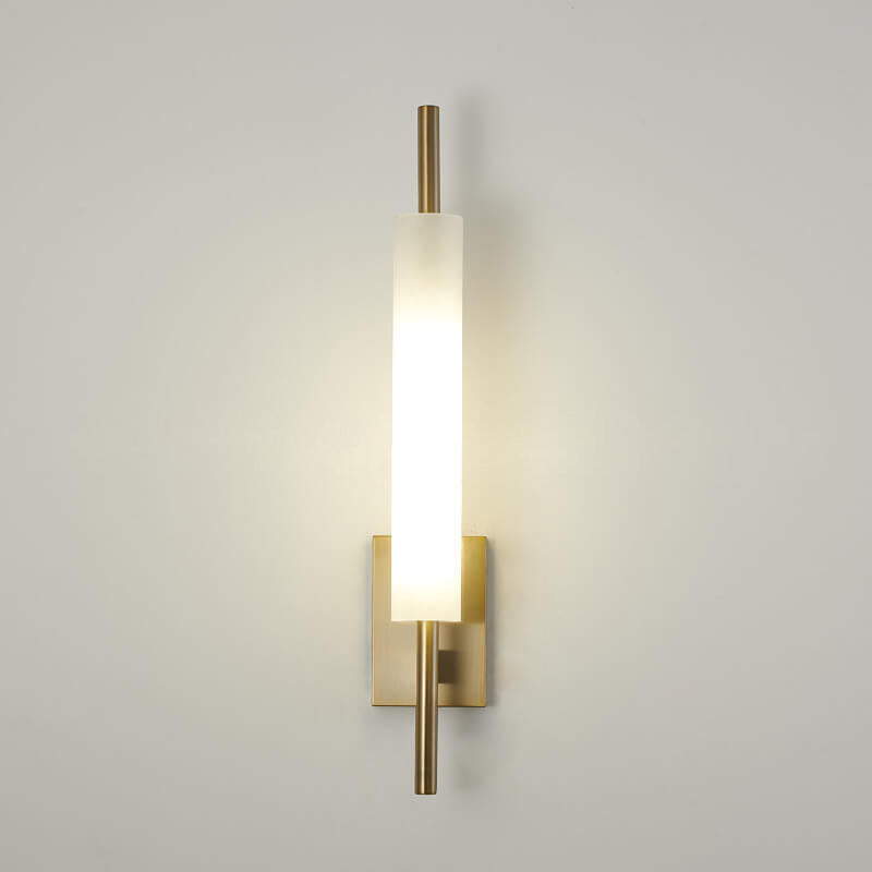 Modern Luxury Long Glass Column Design LED Wall Sconce Lamp Lumendat