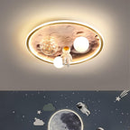 Lumendat Cartoon Childlike Creative Spaceman Design LED Flush Mount Light Lumendat