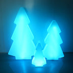 Modern Art Deco Waterproof Solar Rechargeable PE Christmas Tree LED RGB Landscape Lighting Outdoor Light For Garden Lumendat
