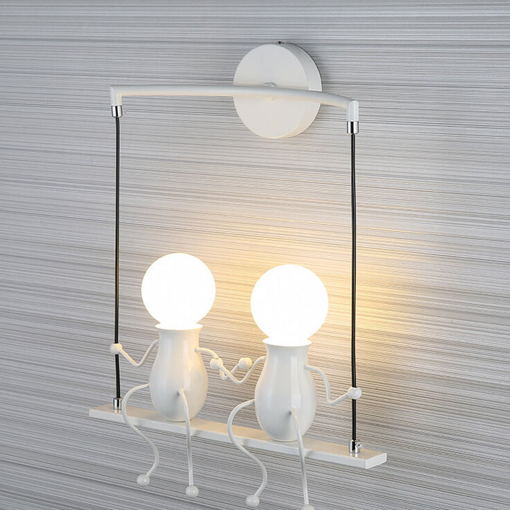 Lumendat Contemporary Creative Iron Children's Ball 2-Light Wall Sconce Lamp For Bedroom Lumendat