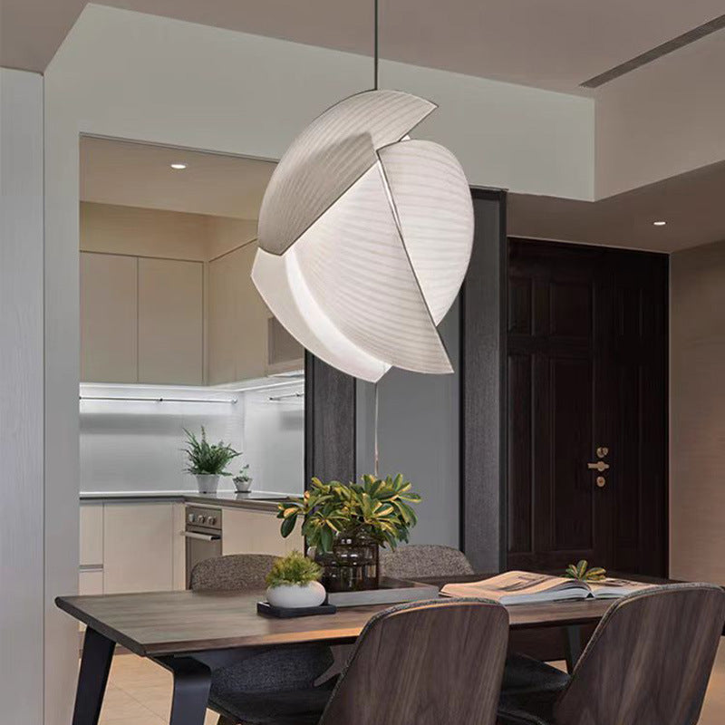 Contemporary Scandinavian Irregular Sail Fabric 3-light Pendant Light for Living Room