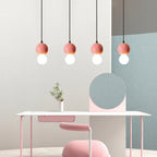 Contemporary Scandinavian Orb Terrazzo 1-light Pendant Light for Bedroom BulbSquare