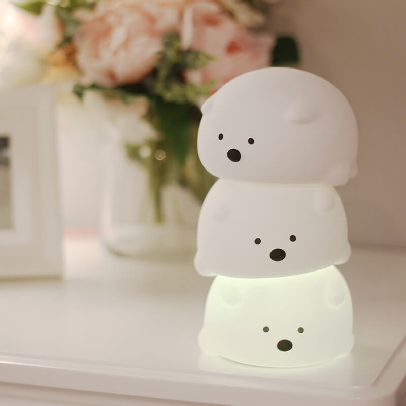 Lumendat Creative Cartoon Bear Silicone LED Kids Night Light Table Lamp Lumendat