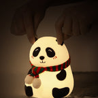 Lumendat Childlike Cartoon Mini Panda Silicone LED Night Light Table Lamp Lumendat