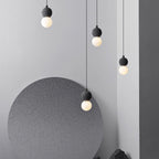 Contemporary Scandinavian Orb Terrazzo 1-light Pendant Light for Bedroom BulbSquare