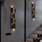 Contemporary Retro Waterproof Stainless Steel Rectangular LED Wall Sconce Lamp For Outdoor Patio