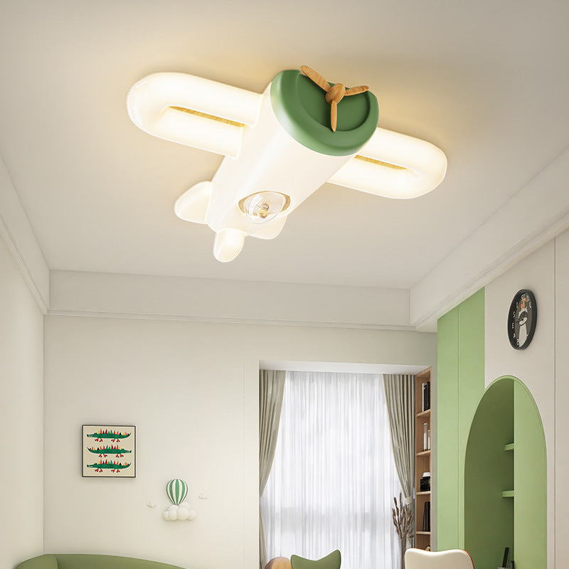 Lumendat Modern Simplicity Kids Iron PE Plane LED Flush Mount Ceiling Light For Bedroom Lumendat