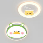 Lumendat Contemporary Creative Cartoon Animal Duck Acrylic LED Flush Mount Ceiling Light For Bedroom Lumendat