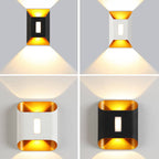 Modern Aluminum Lens Outdoor Waterproof Patio LED Wall Sconce Lamp Lumendat