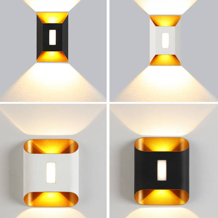 Modern Aluminum Lens Outdoor Waterproof Patio LED Wall Sconce Lamp Lumendat