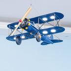 Lumendat Contemporary Creative Kids Aircraft Hardware Acrylic LED Chandelier For Bedroom Lumendat