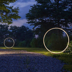 Outdoor Waterproof Acrylic Lampshade Aluminum Ring Design LED Lawn Light Lumendat