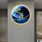 Lumendat Modern Creative Children's Wrought Iron Imitation Moon LED Wall Sconce Lamp Lumendat