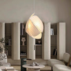 Contemporary Scandinavian Irregular Sail Fabric 3-light Pendant Light for Living Room BulbSquare
