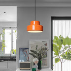 Contemporary Scandinavian Double Round Iron 1-light Pendant Light for Living Room BulbSquare