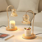 Modern Creative Simple Solid Wood Lily Of The Valley 1-Light Melting Wax Table Lamp Lumendat