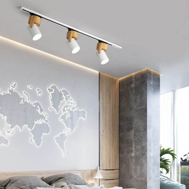Modern Minimalist Hardware Long Spotlight Track Light 1/3 Light LED Flush Mount Ceiling Light For Living Room & Bedroom Lumendat