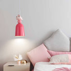 Lumendat Nordic Cartoon Resin Rocket Snowman 1-Light Kids Pendant Light Lumendat