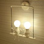 Lumendat Contemporary Creative Iron Children's Ball 2-Light Wall Sconce Lamp For Bedroom Lumendat