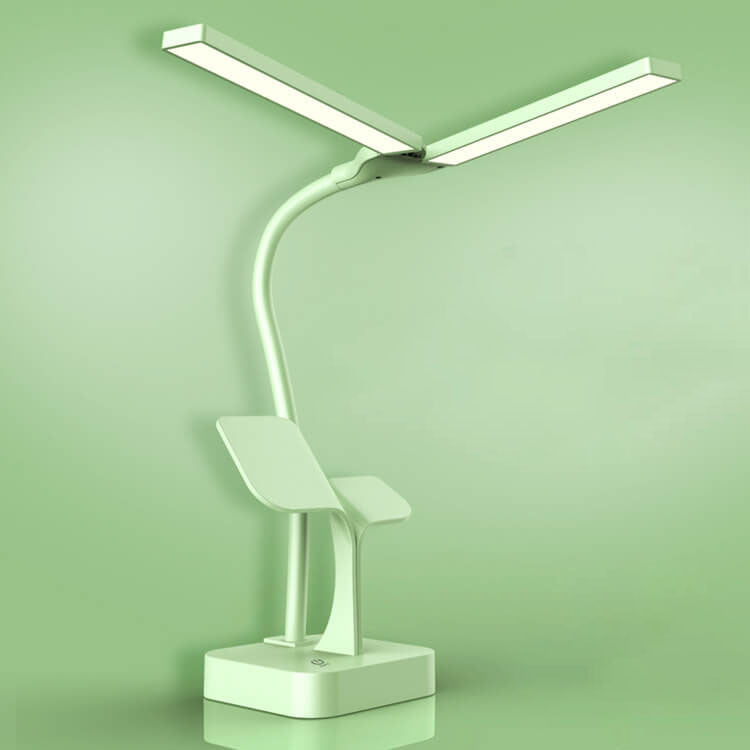 Lumendat Modern Folding Dual Lamp Plug-In Station Table Lamp Lumendat