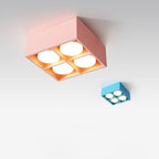 Minimalist Square Box Spotlight Iron LED Flush Mount Ceiling Light