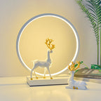 Nordic Creative Circle Deer USB LED Night Light Table Lamp Lumendat