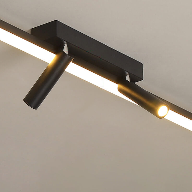 Modern Minimalist Long Strip LED Spotlight Flush Mount Ceiling Light Lumendat