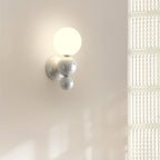 Modern Cream Style Children's Wrought Iron Sphere 1-Light Wall Sconce Lamp Lumendat