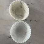 Modern Luxury Imitation Marble Flower-Shaped 1-Light Semi-Flush Mount Ceiling Light Lumendat
