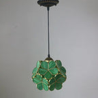 Vintage Stained Glass Petal 1-light Pendant Light Lumendat
