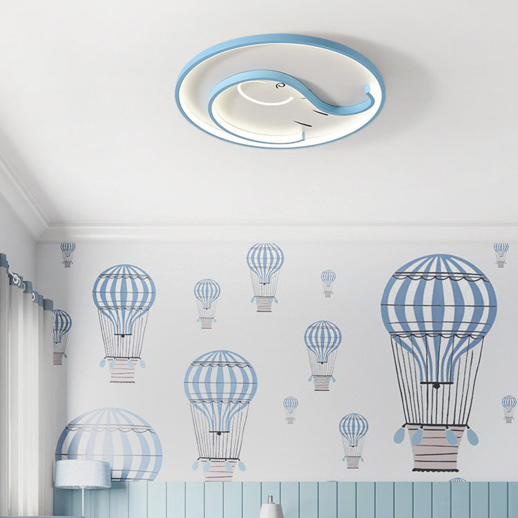 Lumendat Contemporary Creative Bee Elephant Star Kids Hardware Acrylic LED Flush Mount Ceiling Light For Bedroom Lumendat