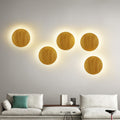 Modern Minimalist Round Irregular Oval Wood LED Wall Sconce Lamp For Living Room Lumendat