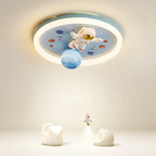 Lumendat Cartoon Creative Space Astronaut Resin LED Flush Mount Ceiling Light Lumendat